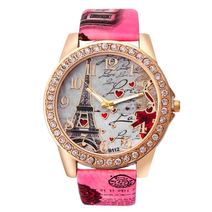 New Vintage Paris Eiffel Tower Women's Quartz Watch Women Girls Ladies Students Casual Wristwatch Relojes