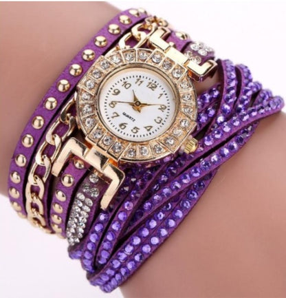 Fashion Ladies Twist Braided Quartz Watch