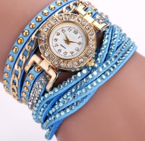 Fashion Ladies Twist Braided Quartz Watch