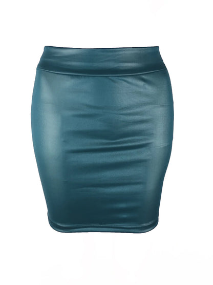 Women Summer Mini Skirts High-waist Slim Fittness Hip Pencil Skirts Vintage Bodycon Skirt Sexy Clubwear Ladies Office Clothing