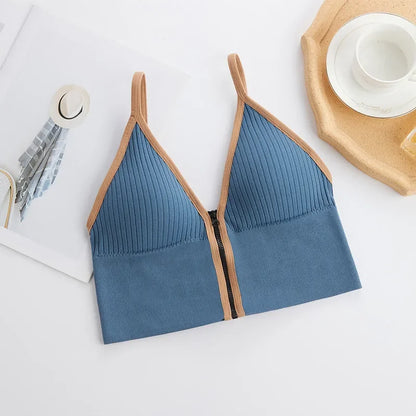 Women Push Up Camisole Padded Bra Sexy Top Suspender Tanks Fashion Printed Newspaper Camis Female Soft Sleeveless Tube Tops