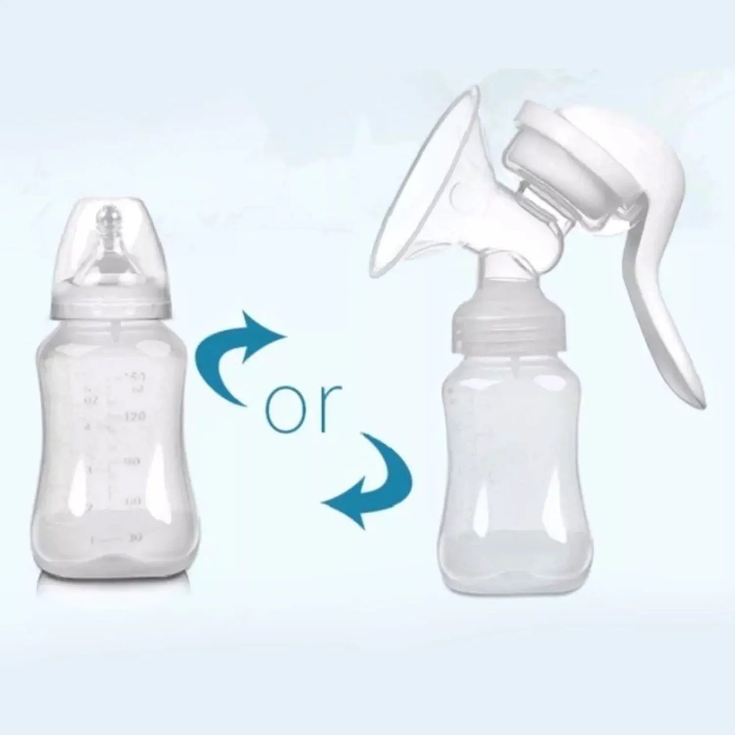 Silicone manual breast pump / adjustable suction / mother and baby