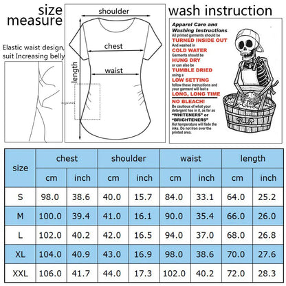 Cute Pregnant Women Maternity Clothes Baby Print Pregnant Funny T-shirt Summer Maternity Top Pregnancy Announcement New Baby Tee