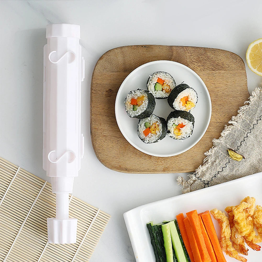 Sushi Maker Mold Cylindrical Sushi Roller Mold Diy Sushi Making Kit Machine for Easy Sushi Cooking Rolls Beginner Sushi Kit