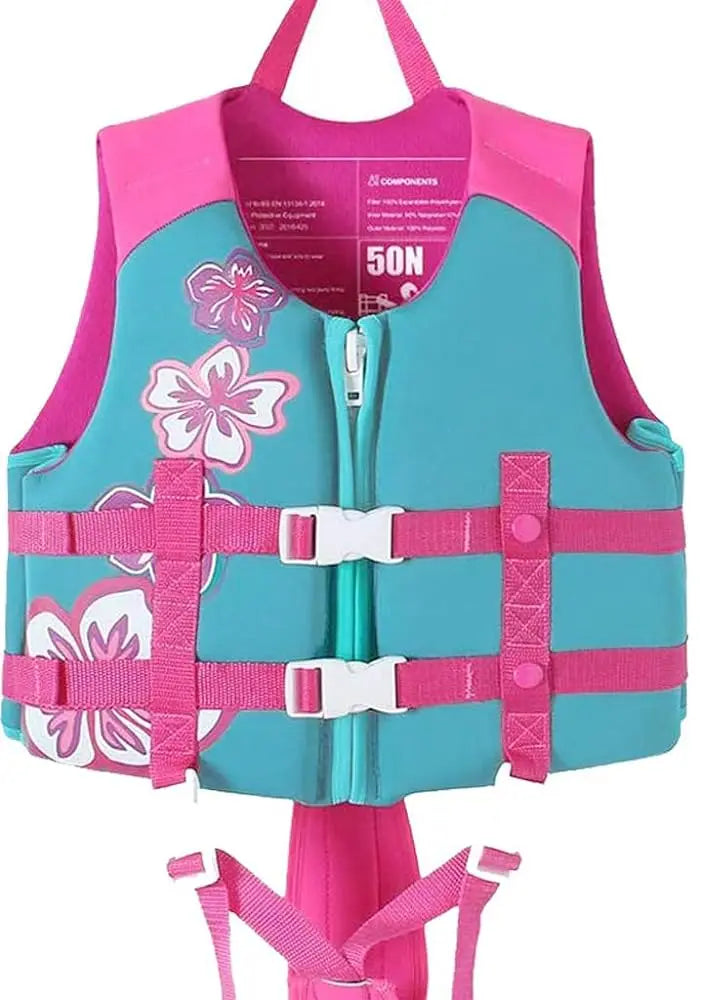 Gogokids Kids Life Jacket Float Jacket Toddler Swimsuit Assist Swimwear Swim Training Buoyancy Swim Vest Neoprene Life Jacket