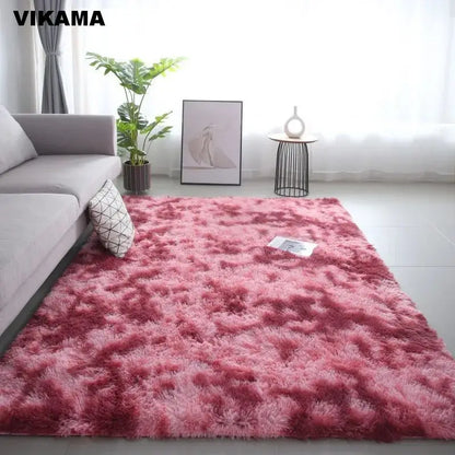 VIKAMA Modern Minimalist Luxury Living Room Carpet Silk wool Sofa Coffee Table Bedroom Bedside Non-slip Easy-to-clean Carpet