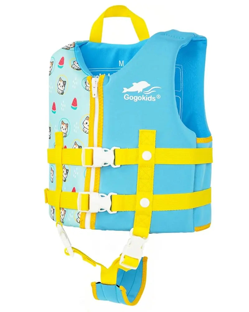 Gogokids Kids Life Jacket Float Jacket Toddler Swimsuit Assist Swimwear Swim Training Buoyancy Swim Vest Neoprene Life Jacket