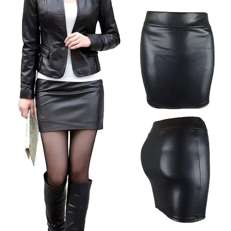 Women Summer Mini Skirts High-waist Slim Fittness Hip Pencil Skirts Vintage Bodycon Skirt Sexy Clubwear Ladies Office Clothing