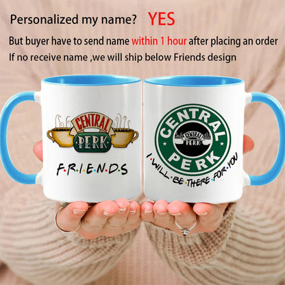 Central Perk Friends Coffee Mug Personalized Your Name Milk Tea Cup Customize Text Beer Mugs Lovers Birthday Gifts