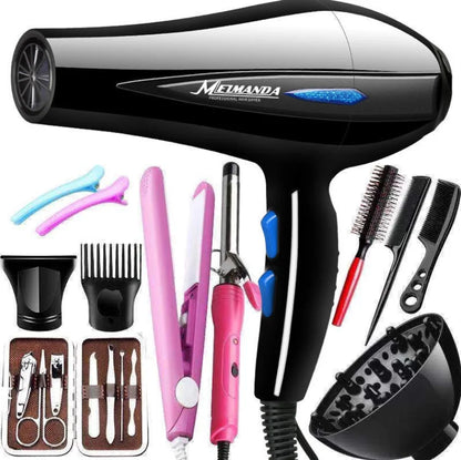 Hair Dryer Professional 1200W/2200W Gear Strong Power Blow Hair Dryer Brush For Hairdressing Barber Salon Tools Hair Dryer Fan