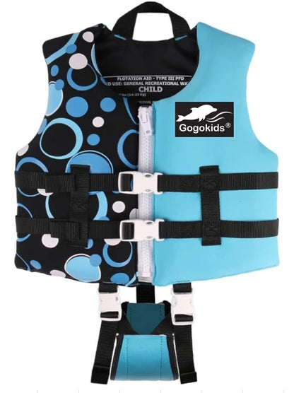 Gogokids Kids Life Jacket Float Jacket Toddler Swimsuit Assist Swimwear Swim Training Buoyancy Swim Vest Neoprene Life Jacket