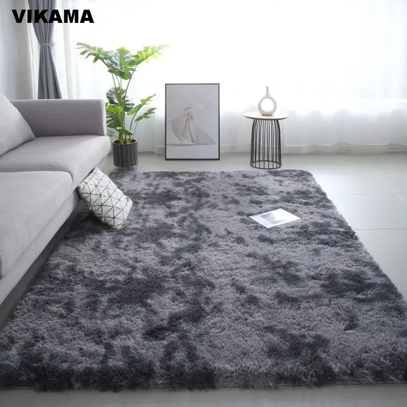 VIKAMA Modern Minimalist Luxury Living Room Carpet Silk wool Sofa Coffee Table Bedroom Bedside Non-slip Easy-to-clean Carpet