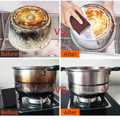 Magic Kitchen Sponge Brush Melamine Sponge Cleaning Brush Descaling Knife Pan Pot Cleaner Strong Decontamination Brushes