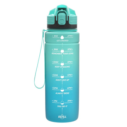 NEW Summer 500/1000ML Frosted Sports Water Bottle Portable Leak-proof Seal BPA-free Gourd Drinking Bottle Healthy Tritan Bottle