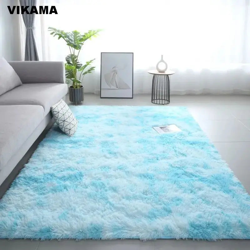 VIKAMA Modern Minimalist Luxury Living Room Carpet Silk wool Sofa Coffee Table Bedroom Bedside Non-slip Easy-to-clean Carpet