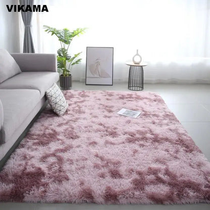 VIKAMA Modern Minimalist Luxury Living Room Carpet Silk wool Sofa Coffee Table Bedroom Bedside Non-slip Easy-to-clean Carpet