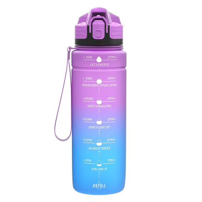 NEW Summer 500/1000ML Frosted Sports Water Bottle Portable Leak-proof Seal BPA-free Gourd Drinking Bottle Healthy Tritan Bottle