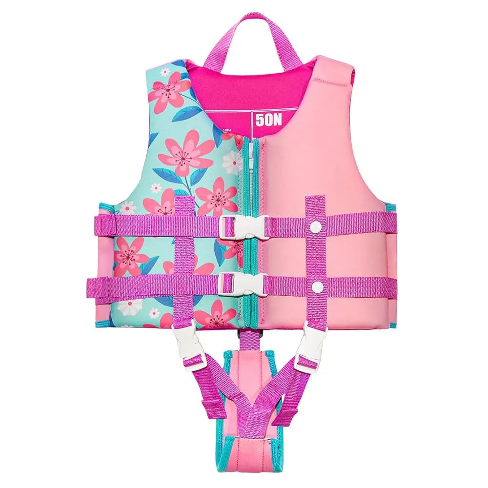 Gogokids Kids Life Jacket Float Jacket Toddler Swimsuit Assist Swimwear Swim Training Buoyancy Swim Vest Neoprene Life Jacket