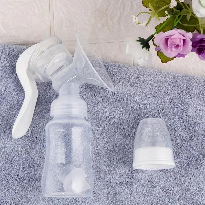 Silicone manual breast pump / adjustable suction / mother and baby