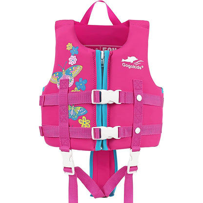 Gogokids Kids Life Jacket Float Jacket Toddler Swimsuit Assist Swimwear Swim Training Buoyancy Swim Vest Neoprene Life Jacket