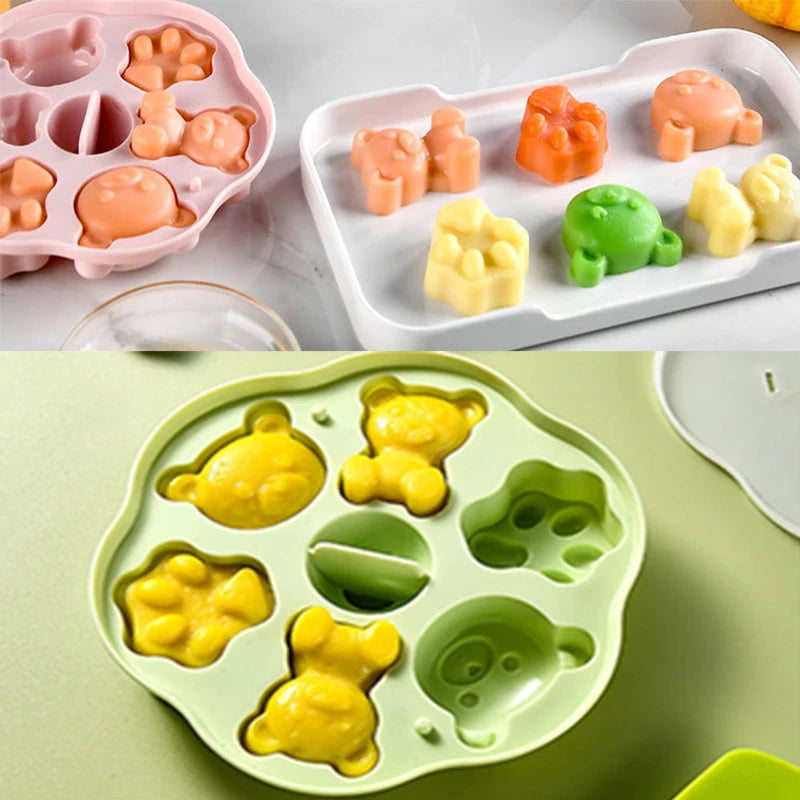 1Pcs Silicone Muffin Molds Cupcake/Ice Cubes Mold Fits 5 To 8 Qt Pressure Cooker Sous Vide Egg Bite Maker Air Fryer Accessories