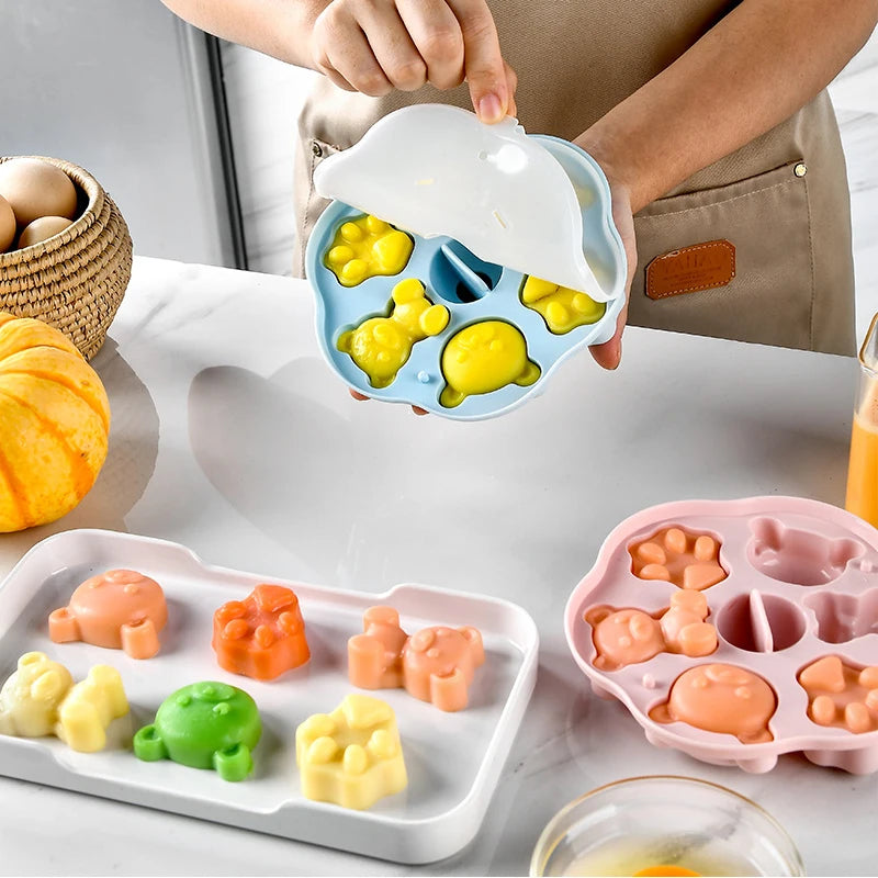 1Pcs Silicone Muffin Molds Cupcake/Ice Cubes Mold Fits 5 To 8 Qt Pressure Cooker Sous Vide Egg Bite Maker Air Fryer Accessories