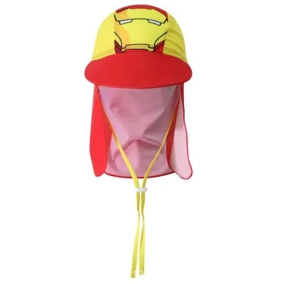 Kids Children Summer UPF 50+ UV Protection Outdoor Beach Sun Hat Boy Girl Swim Cover Flap Cap Adjustable Dinosaur Cap Swimwear