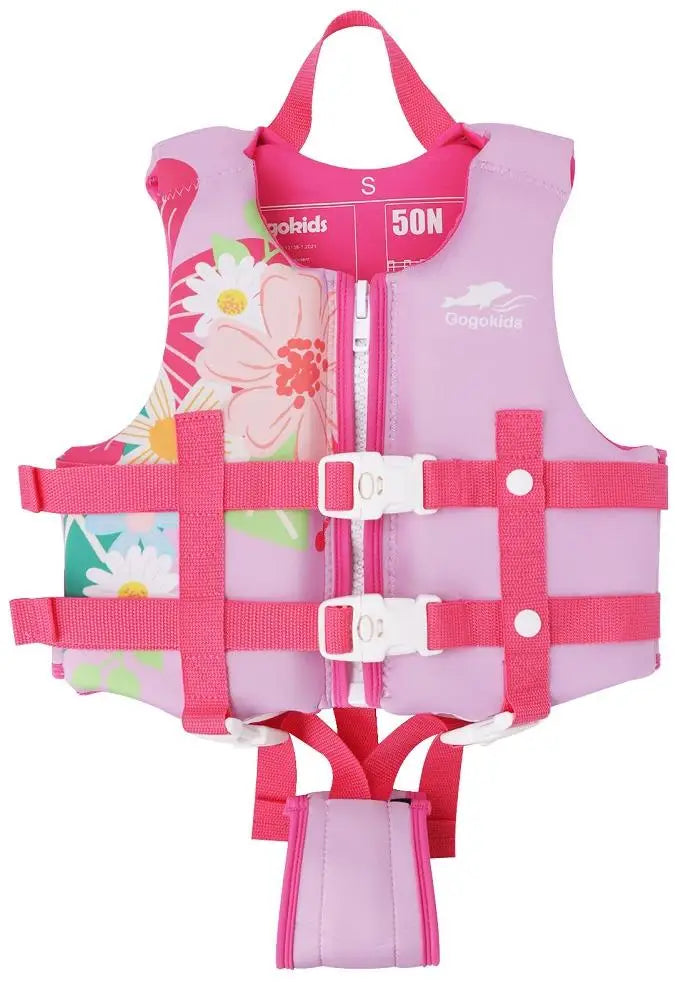 Gogokids Kids Life Jacket Float Jacket Toddler Swimsuit Assist Swimwear Swim Training Buoyancy Swim Vest Neoprene Life Jacket