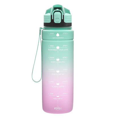 NEW Summer 500/1000ML Frosted Sports Water Bottle Portable Leak-proof Seal BPA-free Gourd Drinking Bottle Healthy Tritan Bottle