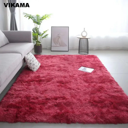 VIKAMA Modern Minimalist Luxury Living Room Carpet Silk wool Sofa Coffee Table Bedroom Bedside Non-slip Easy-to-clean Carpet