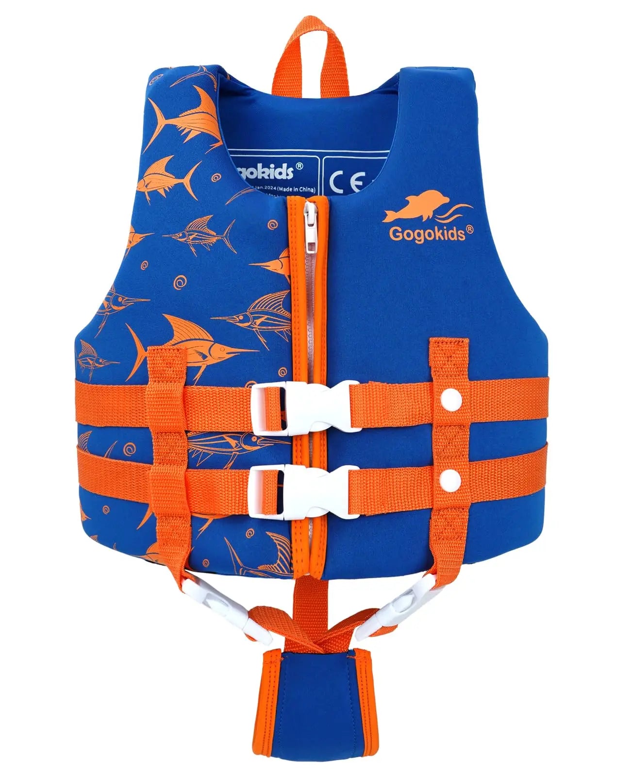 Gogokids Kids Life Jacket Float Jacket Toddler Swimsuit Assist Swimwear Swim Training Buoyancy Swim Vest Neoprene Life Jacket