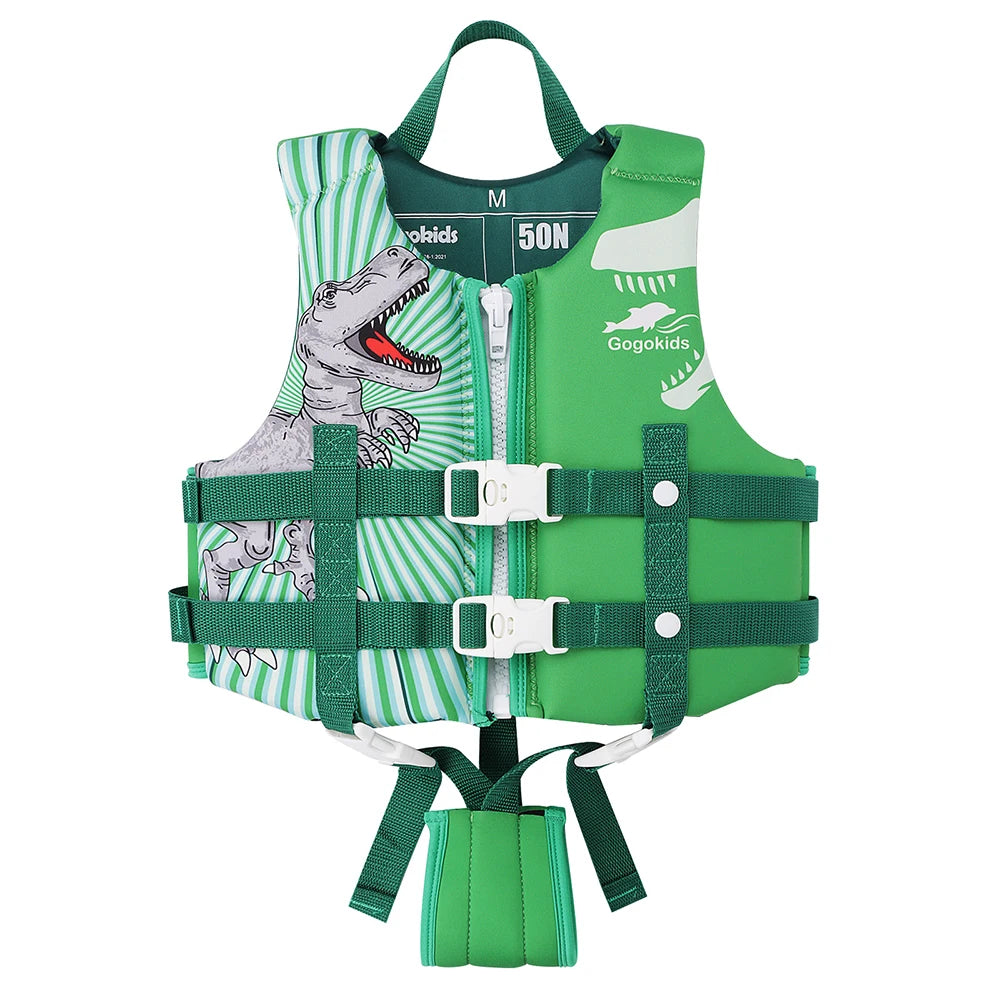 Gogokids Kids Life Jacket Float Jacket Toddler Swimsuit Assist Swimwear Swim Training Buoyancy Swim Vest Neoprene Life Jacket