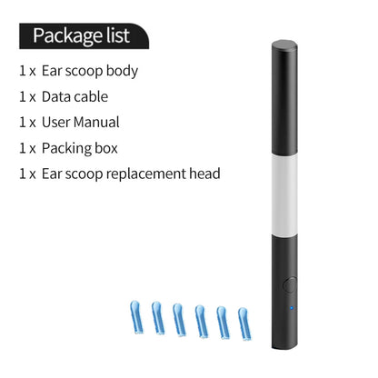 Wireless Ear Otoscopy 3.5mm Ultra-Thin WiFi Ear Scope Camera with Earwax Removal Tool Ear Cleaner with Gyroscope For IOS Android