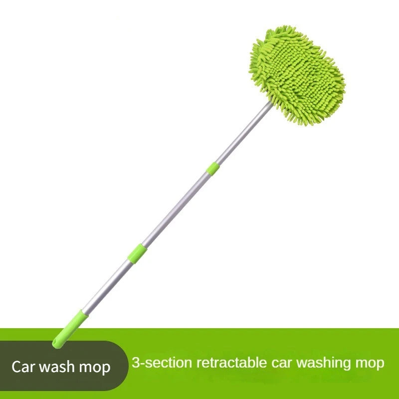 LEIBOO Car Cleaning Brush Detailing Adjustable Super Absorbent Car Wash Brush Telescoping Long Handle Clean Mop Auto Accessories