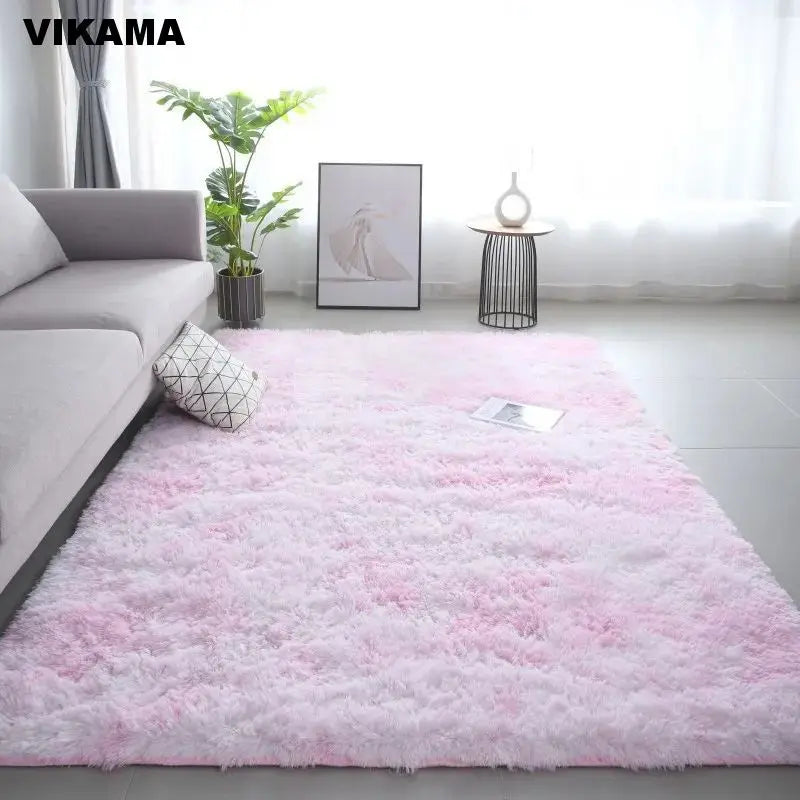 VIKAMA Modern Minimalist Luxury Living Room Carpet Silk wool Sofa Coffee Table Bedroom Bedside Non-slip Easy-to-clean Carpet