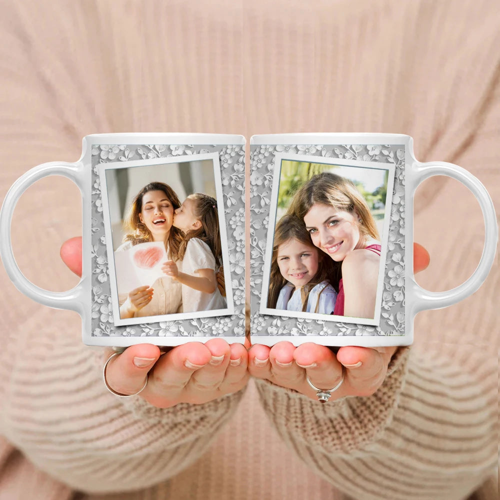 Personalized Family Photo Mug, Customize Kids,Lovers,Logo, Text, Dog, Cat ,photos Mugs, Tea Milk Cup, Mother's Day Gift 330ML