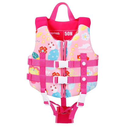 Gogokids Kids Life Jacket Float Jacket Toddler Swimsuit Assist Swimwear Swim Training Buoyancy Swim Vest Neoprene Life Jacket