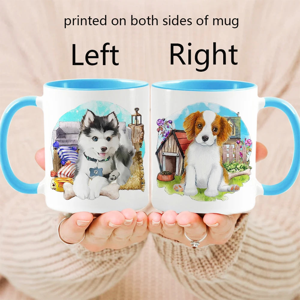 Personalized Family Photo Mug, Customize Kids,Lovers,Logo, Text, Dog, Cat ,photos Mugs, Tea Milk Cup, Mother's Day Gift 330ML