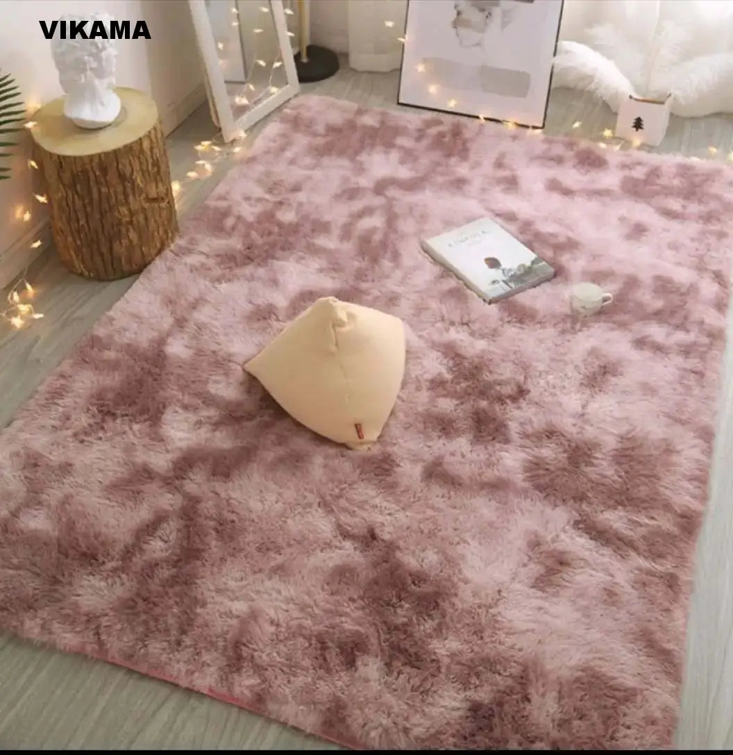 VIKAMA Modern Minimalist Luxury Living Room Carpet Silk wool Sofa Coffee Table Bedroom Bedside Non-slip Easy-to-clean Carpet