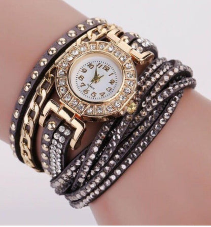 Fashion Ladies Twist Braided Quartz Watch