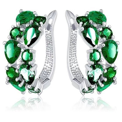 Diamond Crystal Zircon Ear Clip Affordable Luxury Earrings Women